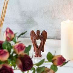 Heart Angel Abstract-Ornaments & Figurines-Siesta Crafts