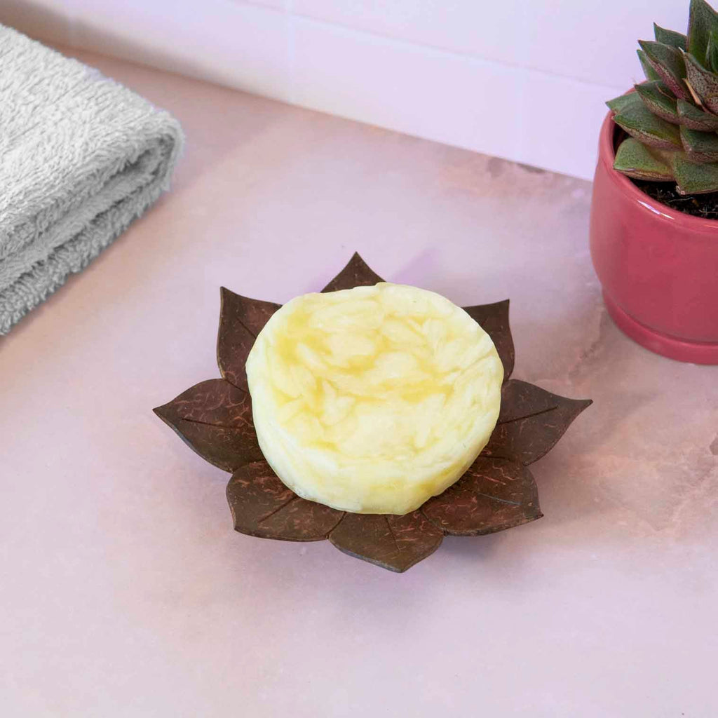 Flower Coconut Soap Dish-Bathroom-Siesta Crafts