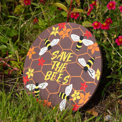 Bees Plaque-Home Décor-Siesta Crafts