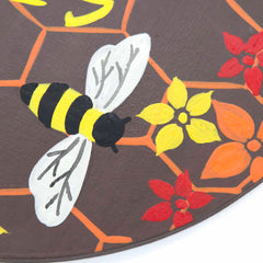 Bees Plaque-Home Décor-Siesta Crafts
