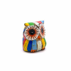 Stripy Pocket Owl-Ornaments & Figurines-Siesta Crafts