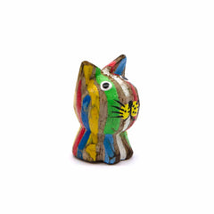 Stripy Pocket Cat-Ornaments & Figurines-Siesta Crafts