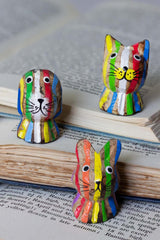 Stripy Pocket Rabbit-Ornaments & Figurines-Siesta Crafts