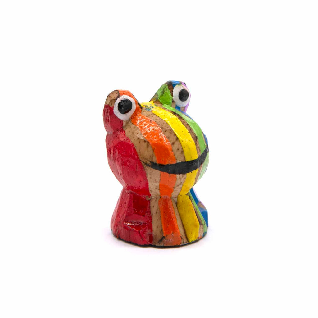 Stripy Pocket Frog-Ornaments & Figurines-Siesta Crafts