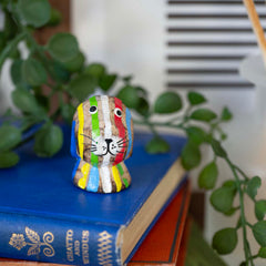 Stripy Pocket Puppy-Ornaments & Figurines-Siesta Crafts