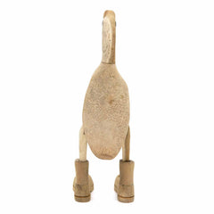 Natural Bamboo Root Duck With Boots - 25cm-Ornaments & Figurines-Siesta Crafts