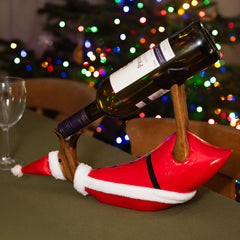 Santa Duck Bottle Holder-Ornaments & Figurines-Siesta Crafts