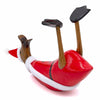 Santa Duck Bottle Holder-Ornaments & Figurines-Siesta Crafts