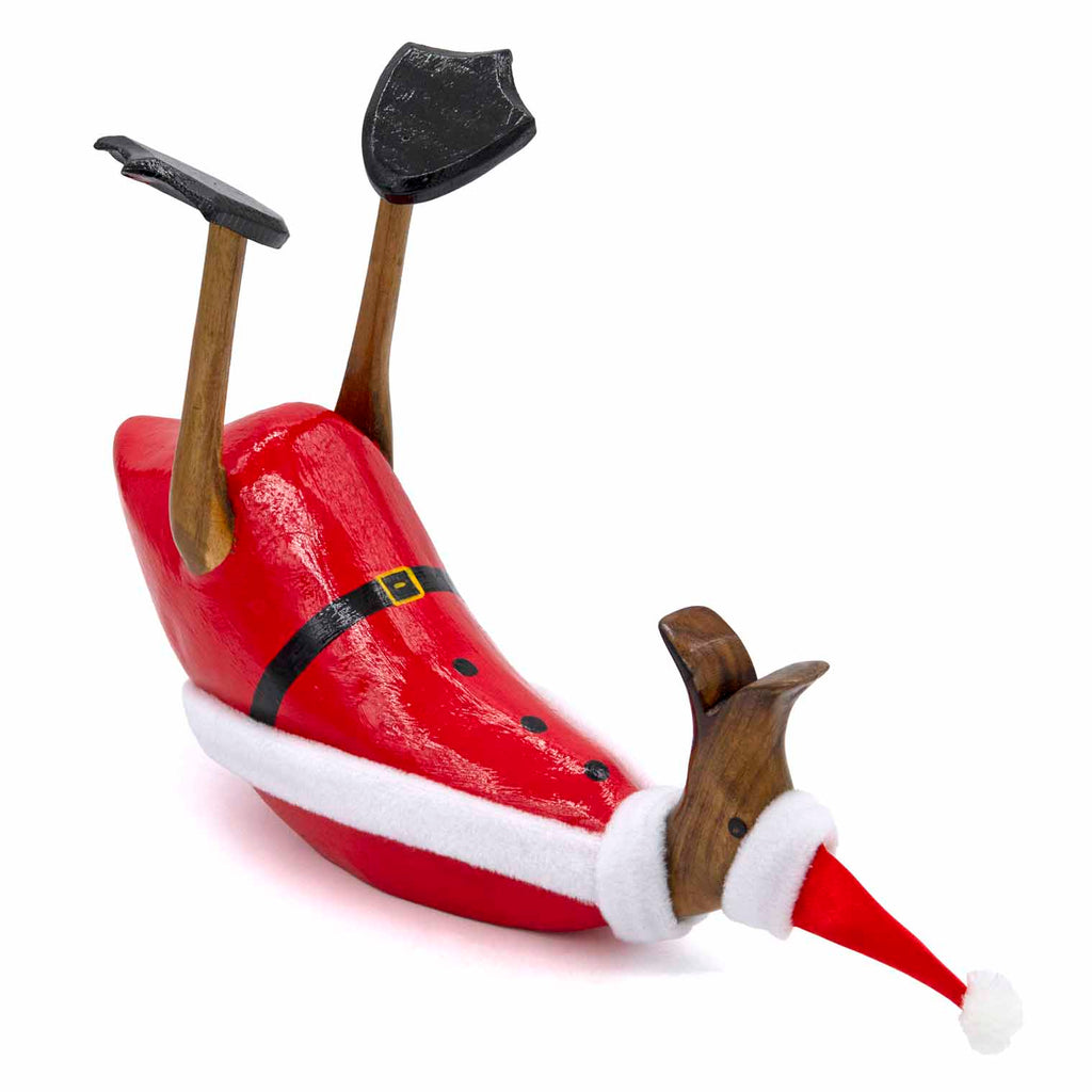 Santa Duck Bottle Holder-Ornaments & Figurines-Siesta Crafts