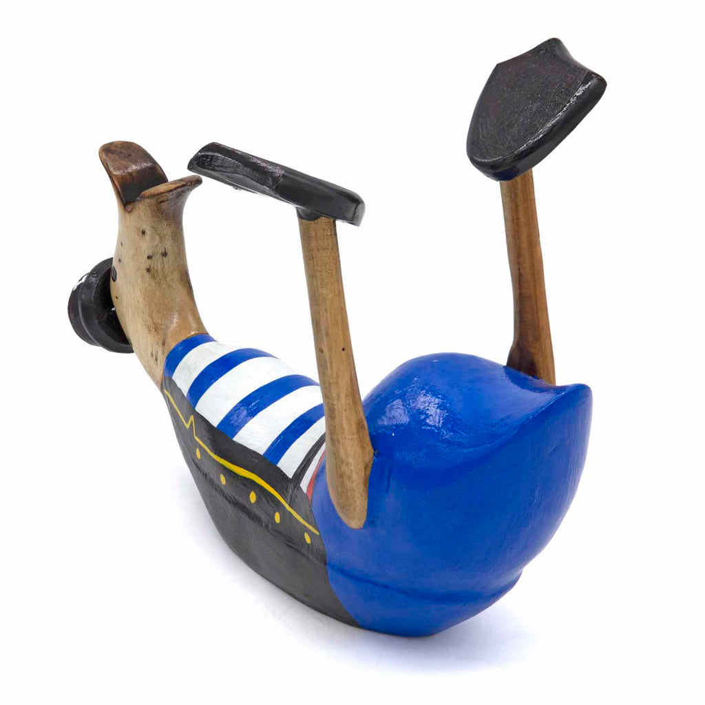 Pirate Duck Bottle Holder-Ornaments & Figurines-Siesta Crafts