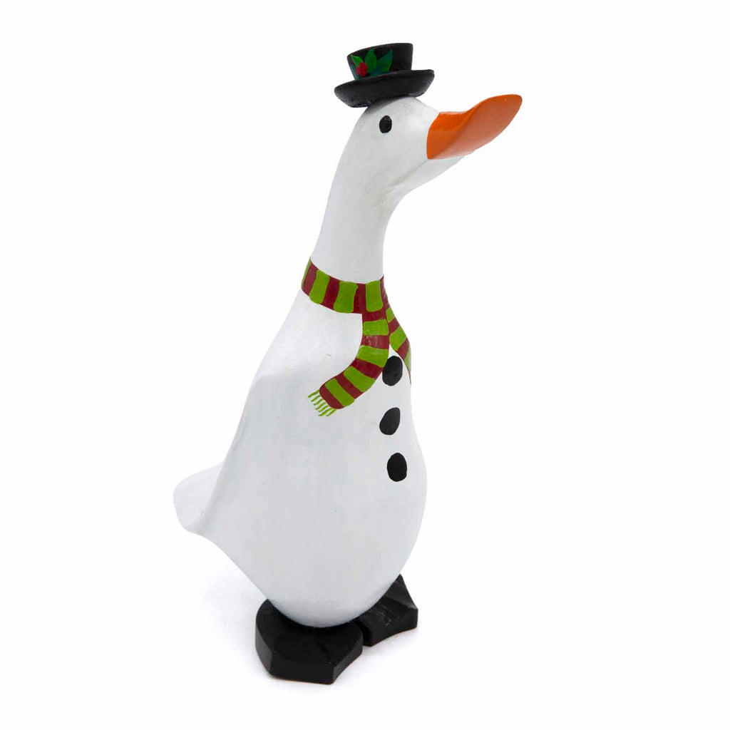 Snowman Duckling-Ornaments & Figurines-Siesta Crafts