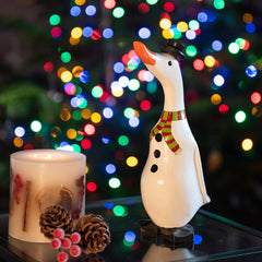 Snowman Duckling-Ornaments & Figurines-Siesta Crafts