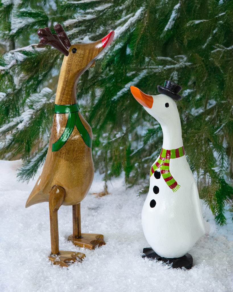 Reindeer Duck-Ornaments & Figurines-Siesta Crafts