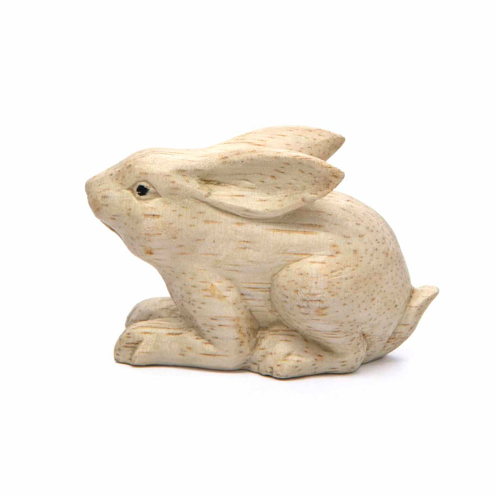 Mini Rabbit Woodcarving-Ornaments & Figurines-Siesta Crafts