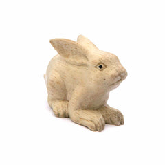 Mini Rabbit Woodcarving-Ornaments & Figurines-Siesta Crafts