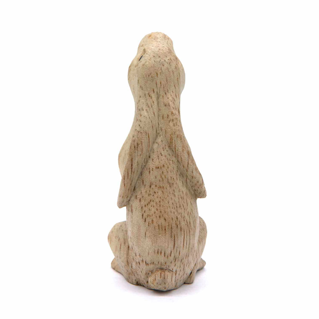 Mini Hare Woodcarving-Ornaments & Figurines-Siesta Crafts