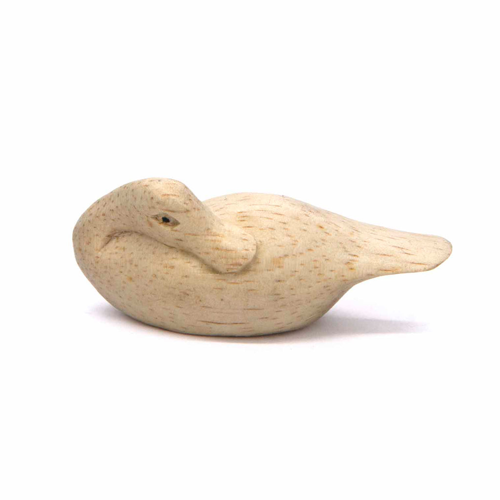 Mini Sleeping Duck Woodcarving-Ornaments & Figurines-Siesta Crafts
