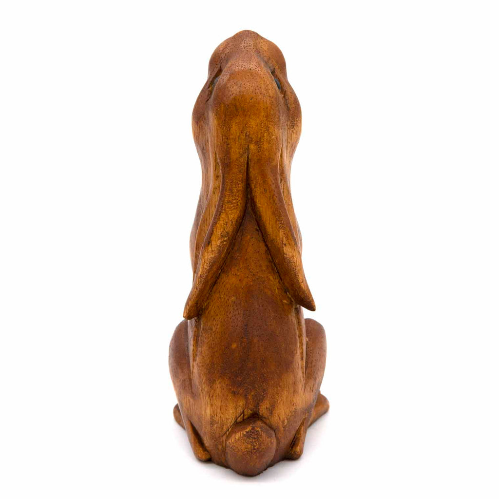 Medium Hare Woodcarving-Ornaments & Figurines-Siesta Crafts
