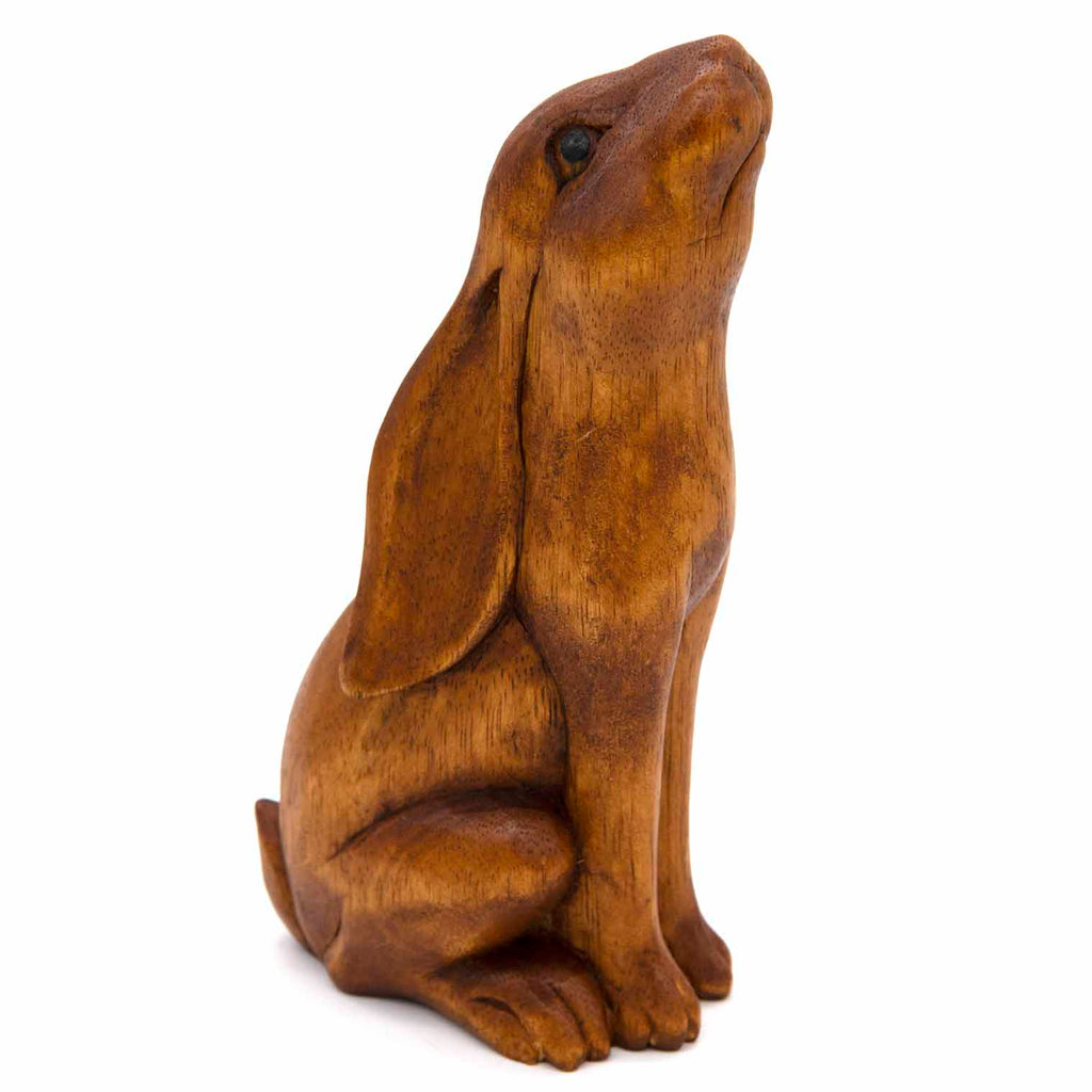 Large Hare Woodcarving-Ornaments & Figurines-Siesta Crafts