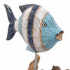 Blue Rustic Fish on Driftwood-Ornaments & Figurines-Siesta Crafts