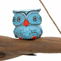 Set of Owls on Driftwood-Ornaments & Figurines-Siesta Crafts