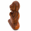Meditating Dog Woodcarving-Ornaments & Figurines-Siesta Crafts