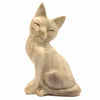 Sitting Cat Woodcarving-Ornaments & Figurines-Siesta Crafts