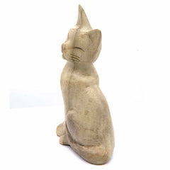 Sitting Cat Woodcarving-Ornaments & Figurines-Siesta Crafts