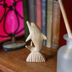 Dolphin Woodcarving-Ornaments & Figurines-Siesta Crafts