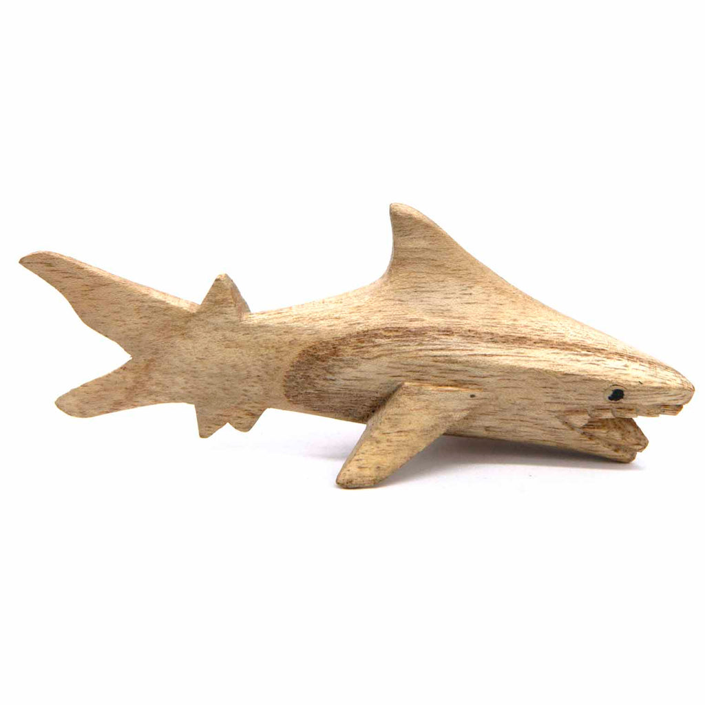 Shark Woodcarving-Ornaments & Figurines-Siesta Crafts