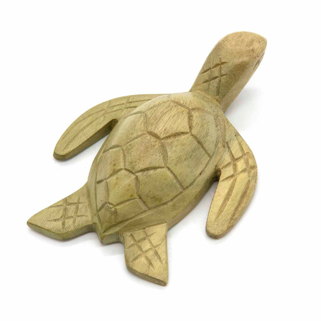 Turtle Woodcarving-Ornaments & Figurines-Siesta Crafts