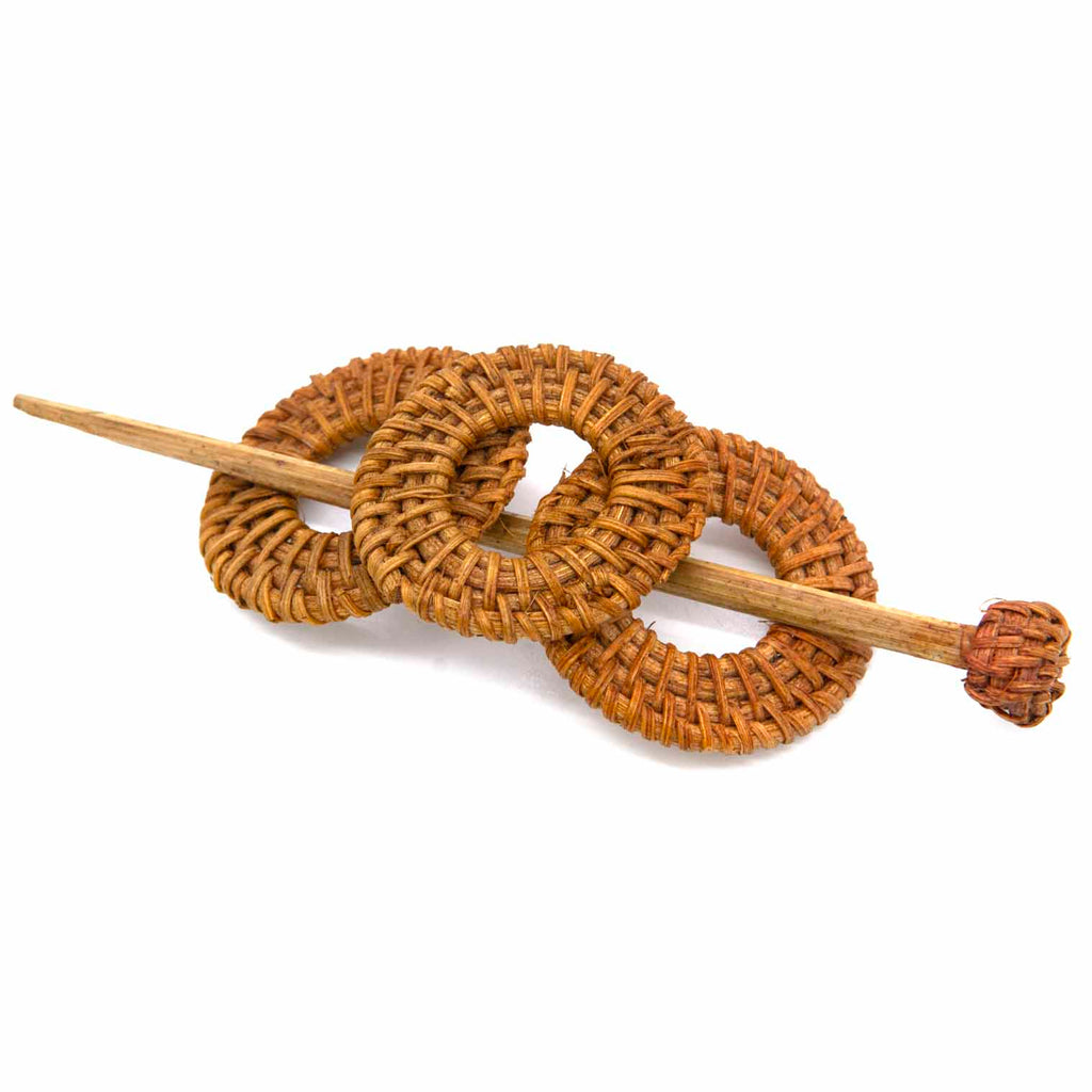 Rattan Hairslide-Hair Accessories-Siesta Crafts