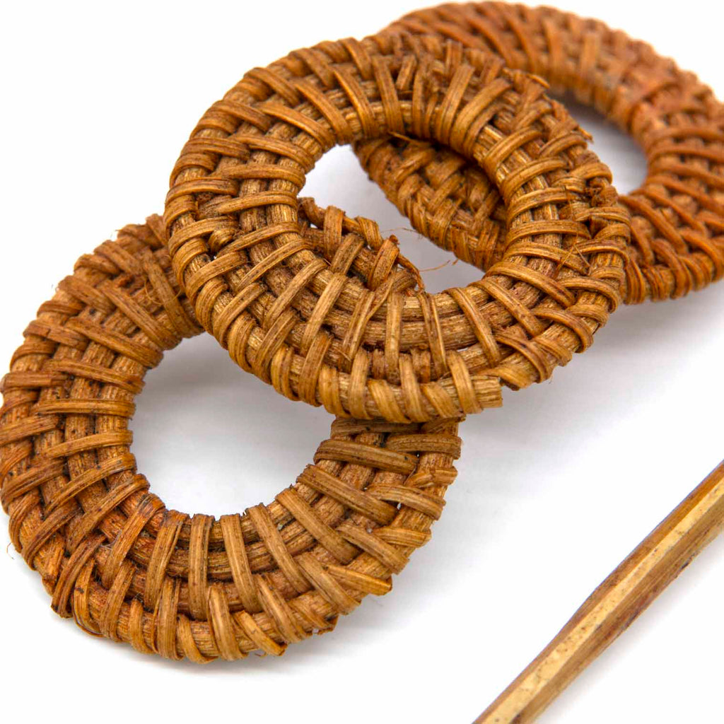 Rattan Hairslide-Hair Accessories-Siesta Crafts
