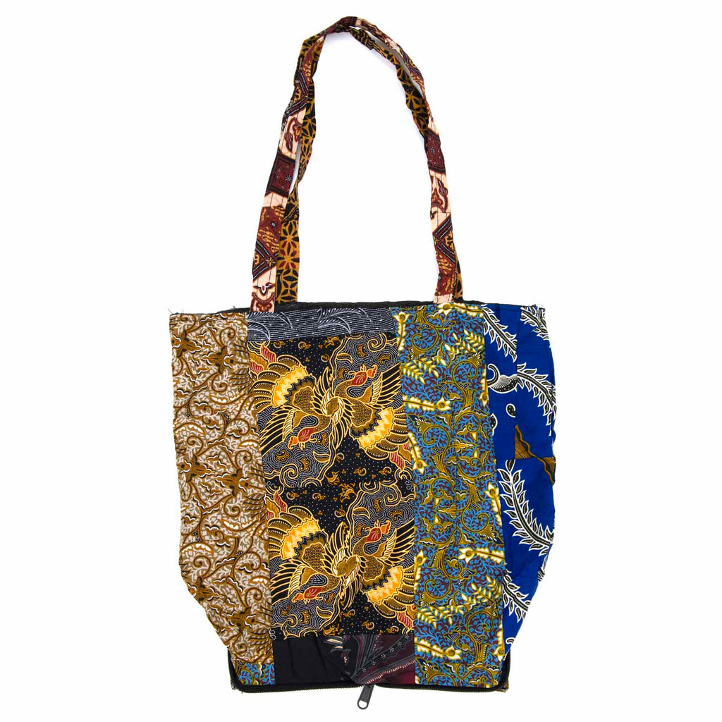 Patchwork Folding Shopper Bag-Bags & Purses-Siesta Crafts