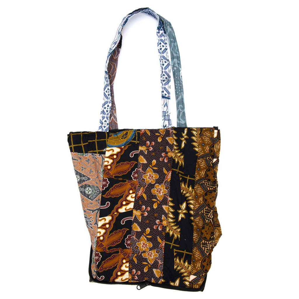 Patchwork Folding Shopper Bag-Bags & Purses-Siesta Crafts