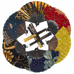 Large Balinese Batik Fans-Garden & Outdoors-Siesta Crafts