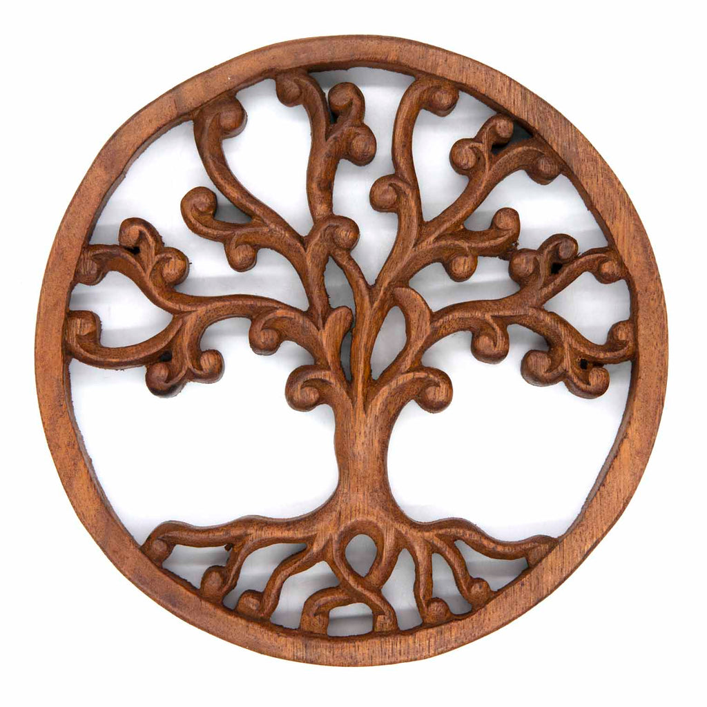 Curly Tree of Life Plaque-Ornaments & Figurines-Siesta Crafts