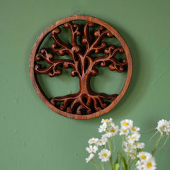 Curly Tree of Life Plaque-Home Décor-Siesta Crafts
