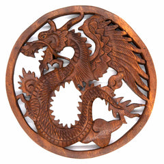 Ornate Dragon Plaque-Ornaments & Figurines-Siesta Crafts