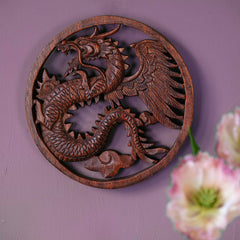 Ornate Dragon Plaque-Home Décor-Siesta Crafts