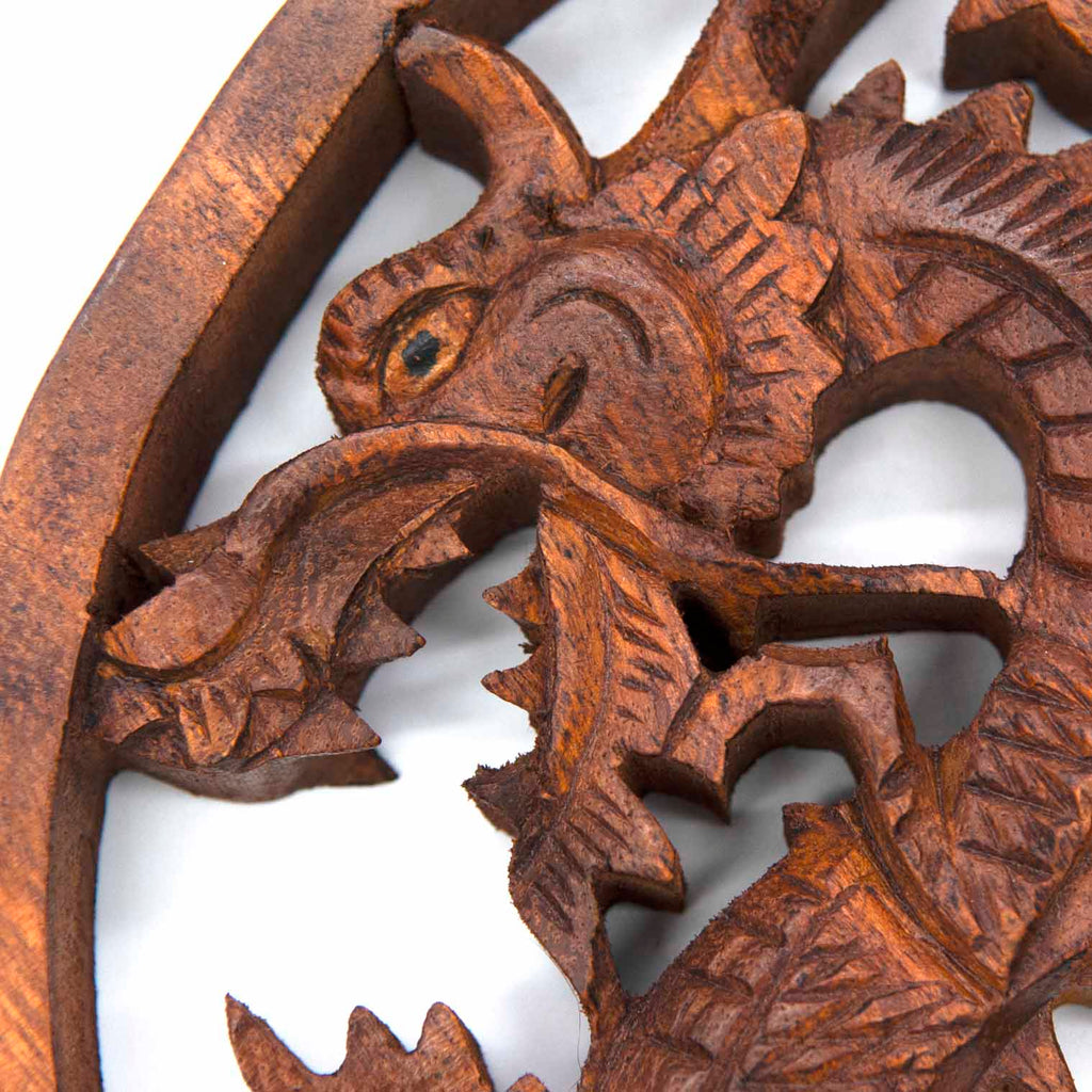 Ornate Dragon Plaque-Ornaments & Figurines-Siesta Crafts