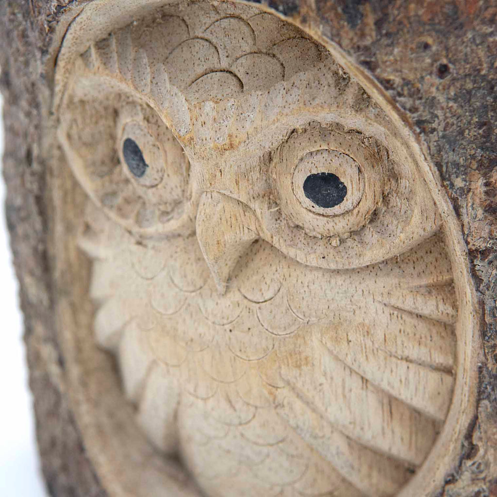 Owl in Wood-Ornaments & Figurines-Siesta Crafts