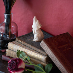 Mini Howling Wolf Woodcarving-Ornaments & Figurines-Siesta Crafts