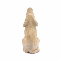 Mini Howling Wolf Woodcarving-Ornaments & Figurines-Siesta Crafts