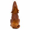 Howling Wolf Woodcarving Medium-Ornaments & Figurines-Siesta Crafts