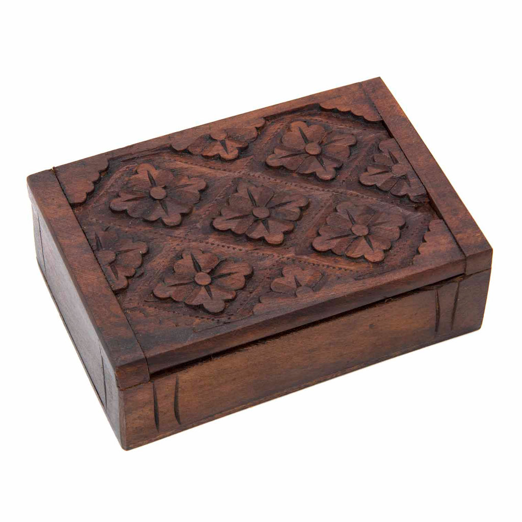 Carved Playing Card Box-Storage & Organisation-Siesta Crafts