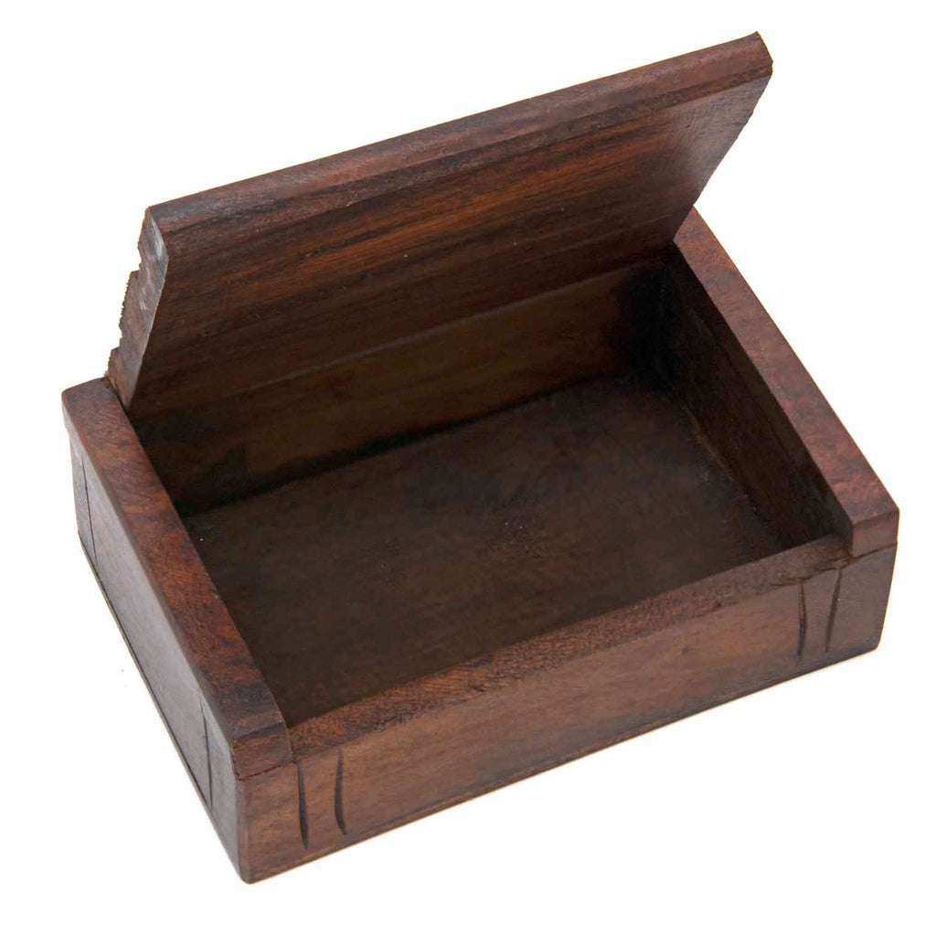 Carved Playing Card Box-Storage & Organisation-Siesta Crafts