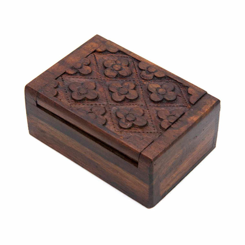 Mini Carved Box-Storage & Organisation-Siesta Crafts