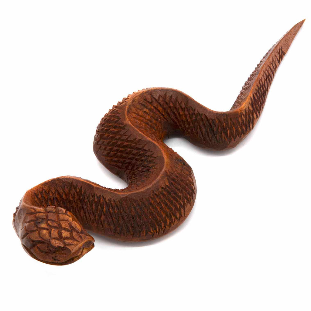 Snake Woodcarving-Ornaments & Figurines-Siesta Crafts
