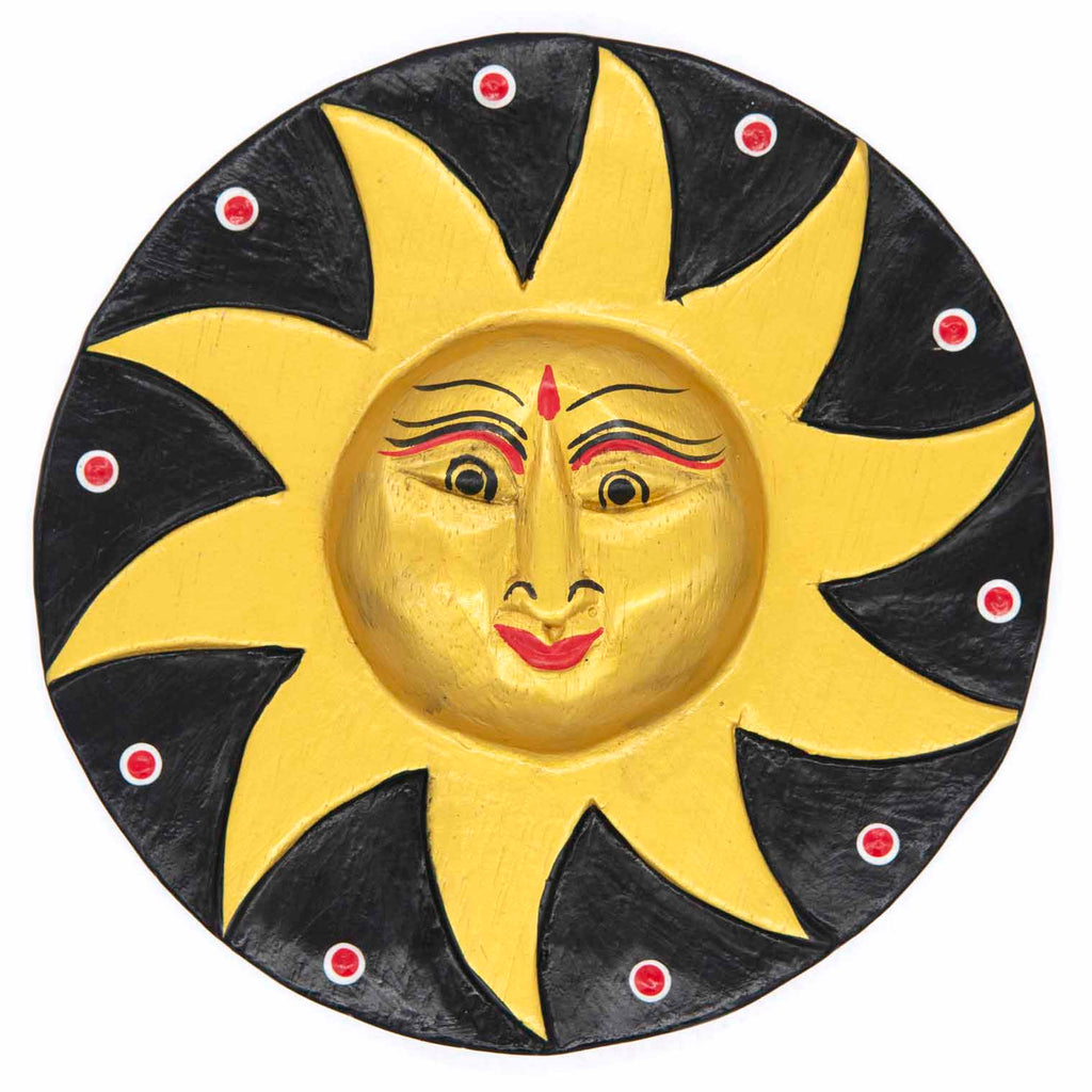 Black and Gold Sun Plaque-Home Décor-Siesta Crafts